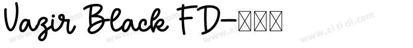Vazir Black FD字体转换